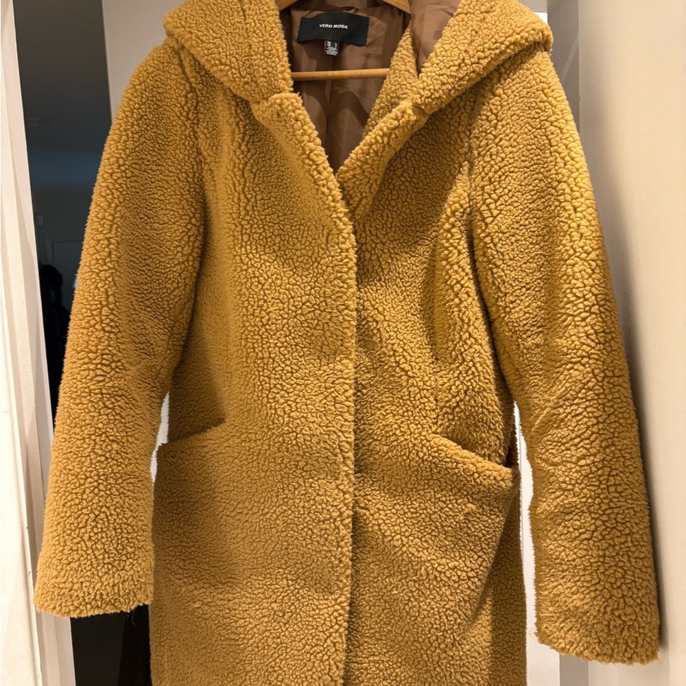 Vero Moda Mustard Teddy Jacket